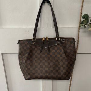 Authentic LOUIS VUITTON Damier Westminster PM Ebene Handbag
